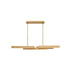 Eurofase CAMENO 37065-027 113W Satin Gold LED Rod Chandelier