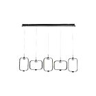 Eurofase DAGMAR 37078-010 150W Black Linear Chandelier