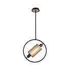 Eurofase Lighting SEAMORE 37108-014 60W Black Round Pendant