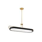 Eurofase Lighting PEMBERTON 35W Antique Brass LED Oval Pendant