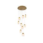 Eurofase PAGET 38043-017 9-Lights 45W Gold Cord Chandelier