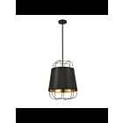 Eurofase TURA 38143-021 3-Lights Black 180W Pendant