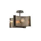 Eurofase Lighting 38154-010 Metallo 4-Lights 240W Vintage Nickel Semi Flush Mount