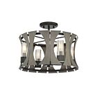 Eurofase Lighting 38162-015 Pennino 4-Lights 16W Matte Black Semi Flush Mount