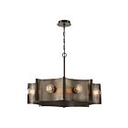 Eurofase Lighting 38428-012 METALLO 8-Light 480W Vintage Nickel Chandelier