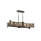 Eurofase Lighting 38429-019 METALLO 12-Light 720W Vintage Nickel Island Chandelier