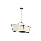 Eurofase PULITO 39046-017 6-Lights MATTER Black 360W Rod Island Pendant