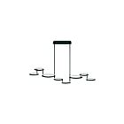 Eurofase GIRO 39421-012 8-Lights Matte Black 115W LED Rod Chandelier