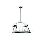 Eurofase CAMPANA 39424-013 6-Lights Satin Nickel 360W Rod Chandelier