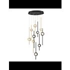 Eurofase BARLETTA 39464-033 10-Lights Black 57W LED Chandelier