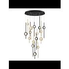 Eurofase BARLETTA 39465-030 16-Lights Black 90W LED Chandelier