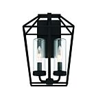 Eurofase Bastille 41957-011 2-Lights Satin Black 120W Outdoor Wall Sconce