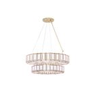 Eurofase 46625-014 20-Lights Antique Brass 800W Chandeliers