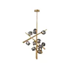 Eurofase 47235-014 10-Lights 24W Matte Gold LED Chandelier