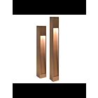 Focus Industries PL-23-28LEDPBLT Black texture 4W LED Square Aluminum Bollard Path Light