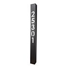 Focus Industries PL26ABDMLEDS812VBLT Black texture 4W LED Extruded Aluminum Address Bollard