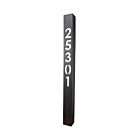 Focus Industries Pl26AbdmLEDs812Vblt 4W Black Texture LED Extruded Aluminum Address Bollard