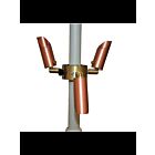 Focus Industries UL-03-BLT Black 1.5W LED Umbrella Aluminum Bullets Light