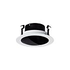 Galaxy Lighting 204BK Matte Black and White Recessed Trim
