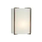 Galaxy Lighting 212510BN-WH 100W Brushed Nickel Wall Sconce