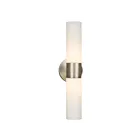 Galaxy Lighting 244023BN-WH 120W Brushed Nickel Wall Sconce