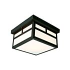 Galaxy Lighting 306120BK 80W Black Outdoor Ceiling Light