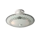 Galaxy Lighting 600655WH 120W White Semi Flush Mount