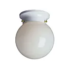 Galaxy Lighting 61035W-W 60W White Semi Flush Mount