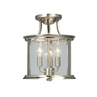 Galaxy Lighting 612308BN 180W Brushed Nickel Semi Flush Mount