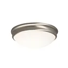 Galaxy Lighting 613330BN 60W Brushed Nickel Flush Mount
