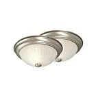 Galaxy Lighting 635278PT-2 100W Pewter Flush Mount