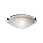 Galaxy Lighting 680112FR-BK 120W Black Flush Mount