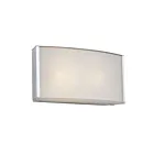 Galaxy Lighting 700691SLV 100W Glass Wall Sconce