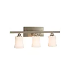 Galaxy Lighting 710153BN 3-Lights 300W Brushed Nickel Bath Vanity Light
