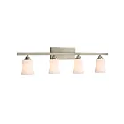 Galaxy Lighting 710154BN 4-Lights 400W Brushed Nickel Bath Vanity Light
