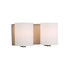 Galaxy Lighting 710232BN 2-Lights 200W Brushed Nickel Bath Vanity Light