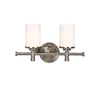 Galaxy Lighting 710652BN 2-Lights 200W Brushed Nickel Bath Vanity Light