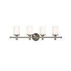 Galaxy Lighting 710654BN 4-Lights 400W Brushed Nickel Bath Vanity Light