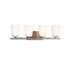 Galaxy Lighting 711964BN 4-Lights 400W Brushed Nickel Bath Vanity Light