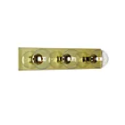 Galaxy Lighting 713518PB 3-Lights 180W Polished Brass Bath Vanity Light
