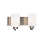 Galaxy Lighting 718732BN 2-Lights 200W Brushed Nickel Bath Vanity Light