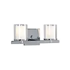 Galaxy Lighting 718777CH 2-Lights 120W Chrome Bath Vanity Light