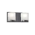 Galaxy Lighting 720997CH 2-Lights 100W Chrome Bath Vanity Light