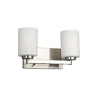 Galaxy Lighting 721262BN 2-Lights 200W Brushed Nickel Bath Vanity Light