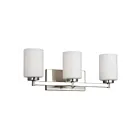 Galaxy Lighting 721263BN 3-Lights 300W Brushed Nickel Bath Vanity Light