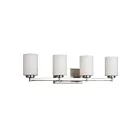 Galaxy Lighting 721264BN 4-Lights 400W Brushed Nickel Bath Vanity Light