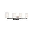 Galaxy Lighting 721264CH 4-Lights 400W Chrome Bath Vanity Light