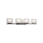 Galaxy Lighting 721419CH 4-Lights 200W Chrome Bath Vanity Light