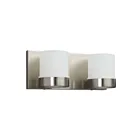 Galaxy Lighting 722277BN 2-Lights 100W Brushed Nickel Bath Vanity Light