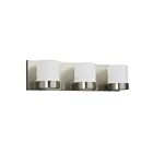 Galaxy Lighting 722278BN 3-Lights 150W Brushed Nickel Bath Vanity Light